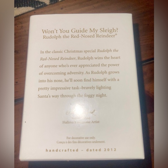 Hallmark Keepsake Santa and Rudolph Christmas Ornament - Picture 3 of 3